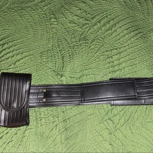 Elegant Black Leather Men's Bag